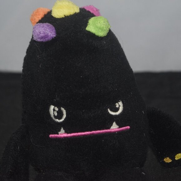So So Happy Mad Dog 5"Collectible Plush Toy Black Rainbow - Picture 2 of 3